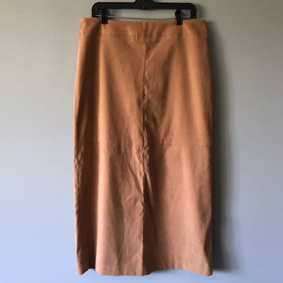 Cato Dresses & Skirts - 5/25 Cato Camel Color Long Faux Suede Skirt